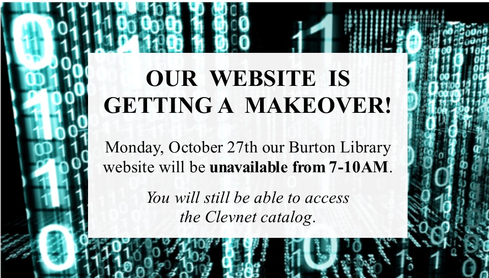 Website Temporarily Unavailable Burton Public Library